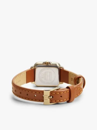 24 mm lederen band dress watch
