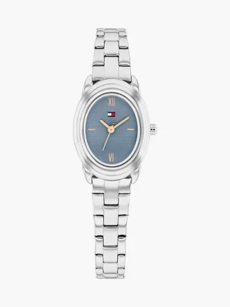 27 mm ovale dresswatch met gestructureerde wijzerplaat