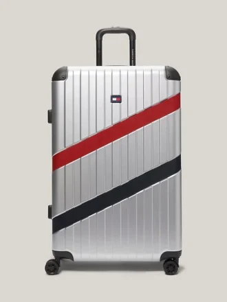 28″ gestreepte hardcase spinner-koffer