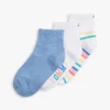 3-pack Color Mix Quarter-Top sokken voor kinderen