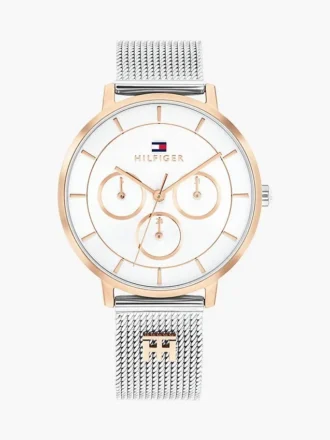 36 mm mesh-horloge met monogramaccent