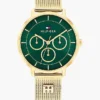 36 mm mesh-horloge met monogramaccent 36 mm mesh-horloge met monogramaccent