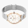 36 mm mesh-horloge met monogramaccent 36 mm mesh-horloge met monogramaccent