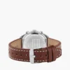40 mm chronograafhorloge met leren band 40 mm chronograafhorloge met leren band