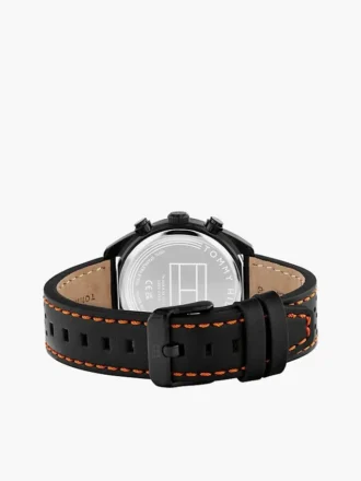 40 mm chronograafhorloge met leren band