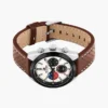 40 mm chronograafhorloge met leren band 40 mm chronograafhorloge met leren band