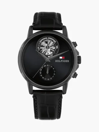 40 mm dresswatch met leren band
