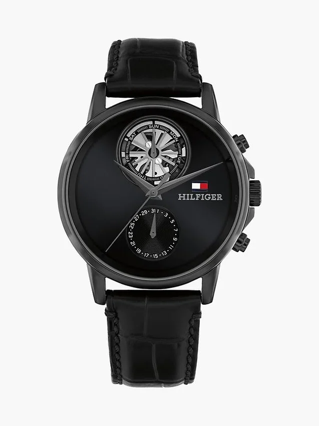40 mm dresswatch met leren band 40 mm dresswatch met leren band