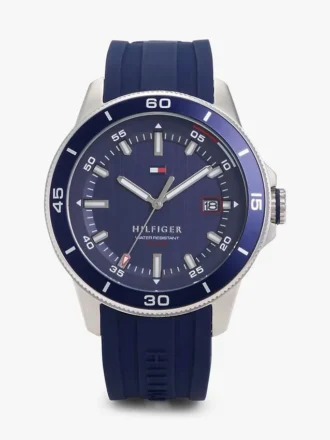 43 mm chronograafhorloge met siliconenband