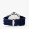 43 mm chronograafhorloge met siliconenband