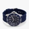 43 mm chronograafhorloge met siliconenband