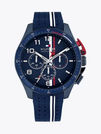 46 mm sporthorloge met siliconen band