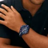 46 mm sporthorloge met siliconen band
