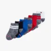 7-pack gestreepte en effen Baby’s sokken