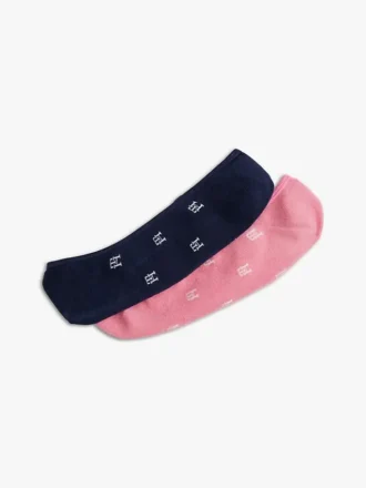 Allover Monogram No-Show sokken, set van 2