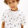 Allover zeil-stretchshirt voor kinderen Allover zeil-stretchshirt voor kinderen