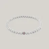 Armband met gestreepte metalen kralen