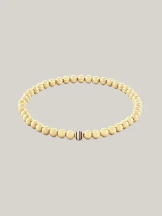 Armband met gestreepte metalen kralen Armband met gestreepte metalen kralen