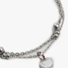 Armband met hartjesbedeltje en dubbele laag Armband met hartjesbedeltje en dubbele laag