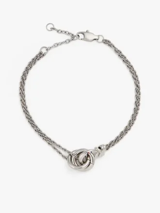 Armband met ketting en nautische knoop