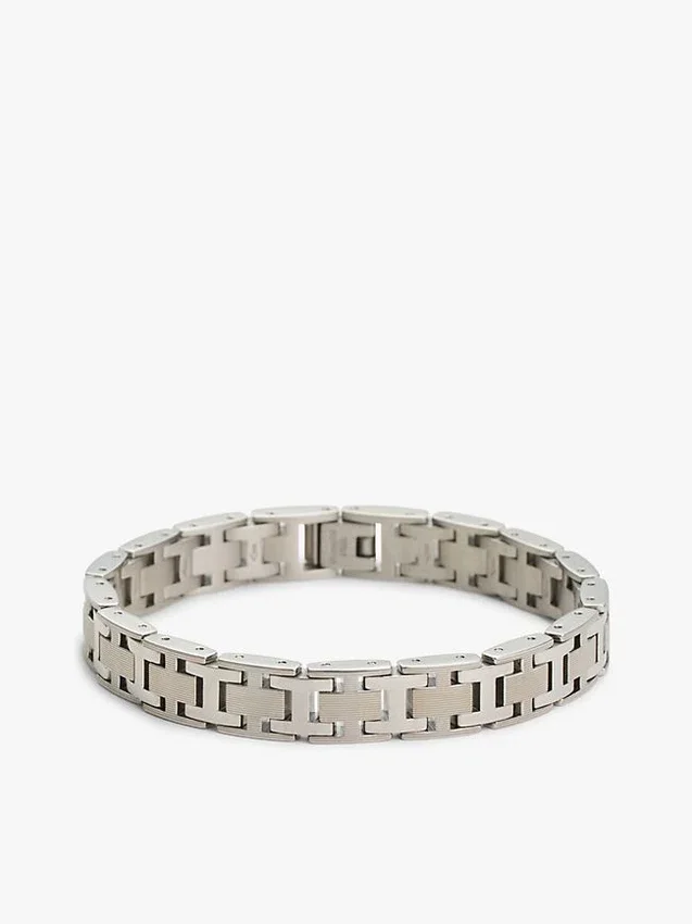 Armband met platte H-schakels Armband met platte H-schakels