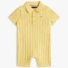 Baby’s cable knit polo short