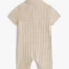 Baby’s cable knit polo short