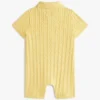 Baby’s cable knit polo short