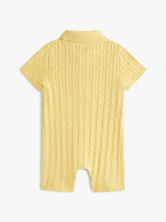 Baby’s cable knit polo short