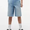 Baggy denim zeemansshort voor kinderen Baggy denim zeemansshort voor kinderen