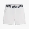 Baggy stretch chino-short met riem voor kinderen Baggy stretch chino-short met riem voor kinderen