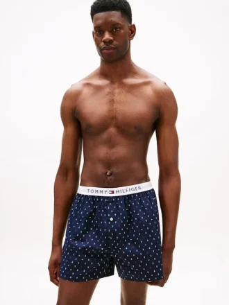 Bedrukte geweven boxershort