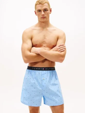 Bedrukte geweven boxershort