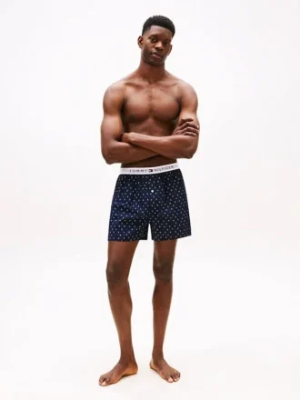 Bedrukte geweven boxershort