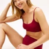 Beugelloze bralette met ronde hals Beugelloze bralette met ronde hals
