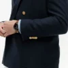 Blazer van katoen-wolmix met textuur Blazer van katoen-wolmix met textuur