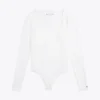 Bodysuit met vierkante hals en lange mouwen Bodysuit met vierkante hals en lange mouwen