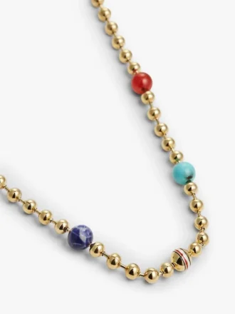 Boho veelkleurige kralenketting