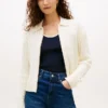 Boxy Fit kabelgebreid vest met rits Boxy Fit kabelgebreid vest met rits