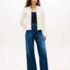 Boxy Fit kabelgebreid vest met rits Boxy Fit kabelgebreid vest met rits