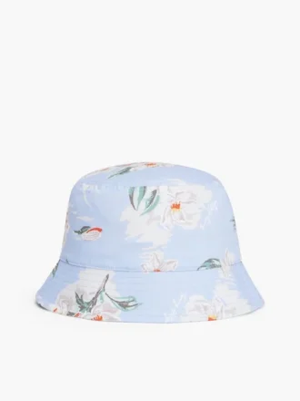 Buckethoed met bloemenprint Buckethoed met bloemenprint