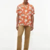 Camp-shirt met bloemenprint van linnenmix, normale pasvorm Camp-shirt met bloemenprint van linnenmix, normale pasvorm