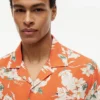 Camp-shirt met bloemenprint van linnenmix, normale pasvorm Camp-shirt met bloemenprint van linnenmix, normale pasvorm