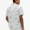 Camp-shirt met bloemenprint van linnenmix, normale pasvorm Camp-shirt met bloemenprint van linnenmix, normale pasvorm