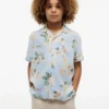 Camp-shirt met bloemenprint voor kinderen