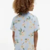 Camp-shirt met bloemenprint voor kinderen