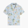 Camp-shirt met bloemenprint voor kinderen
