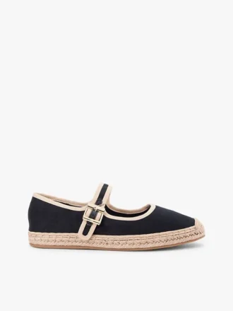 Canvas Mary Jane-espadrille