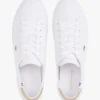 Canvas sneaker met metallic hiel Canvas sneaker met metallic hiel