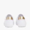 Canvas sneaker met metallic hiel Canvas sneaker met metallic hiel